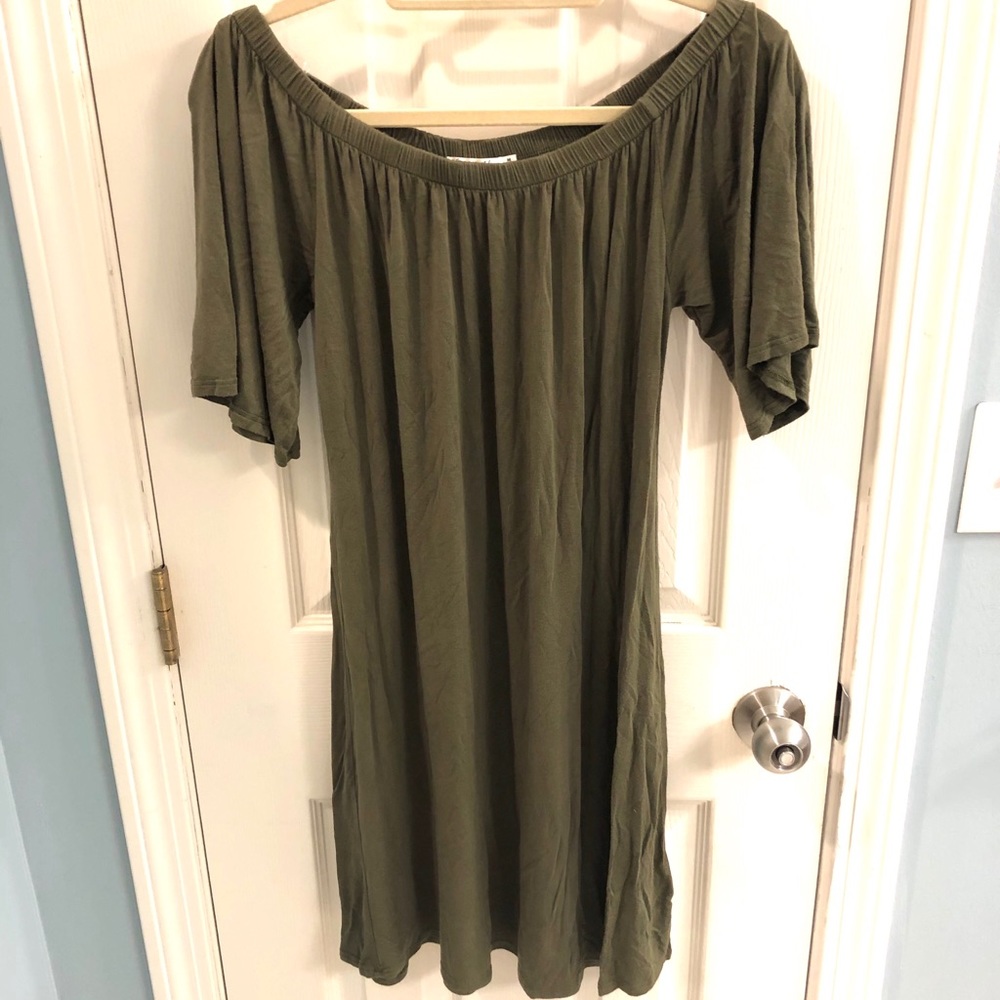 Olive green dress